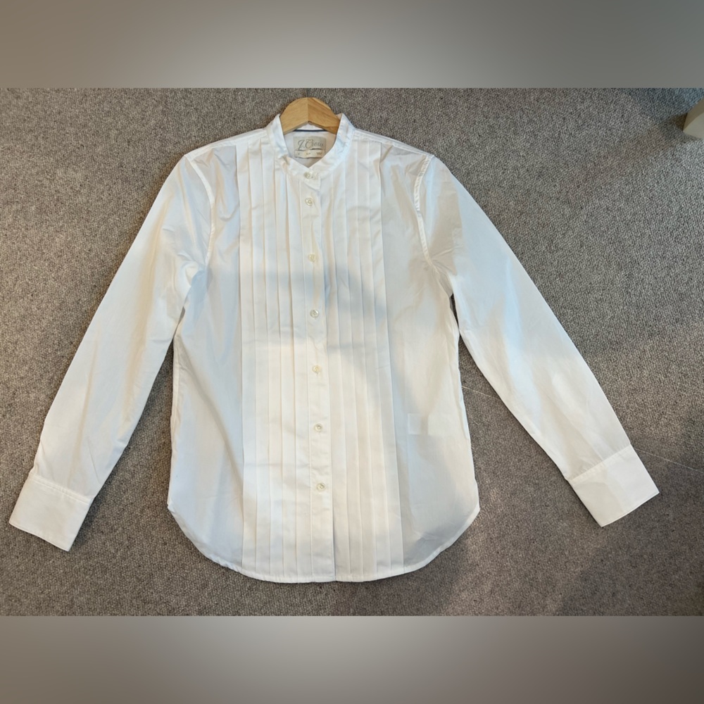 J. Crew Thomas Monson no collar button down. Size S. Never worn.